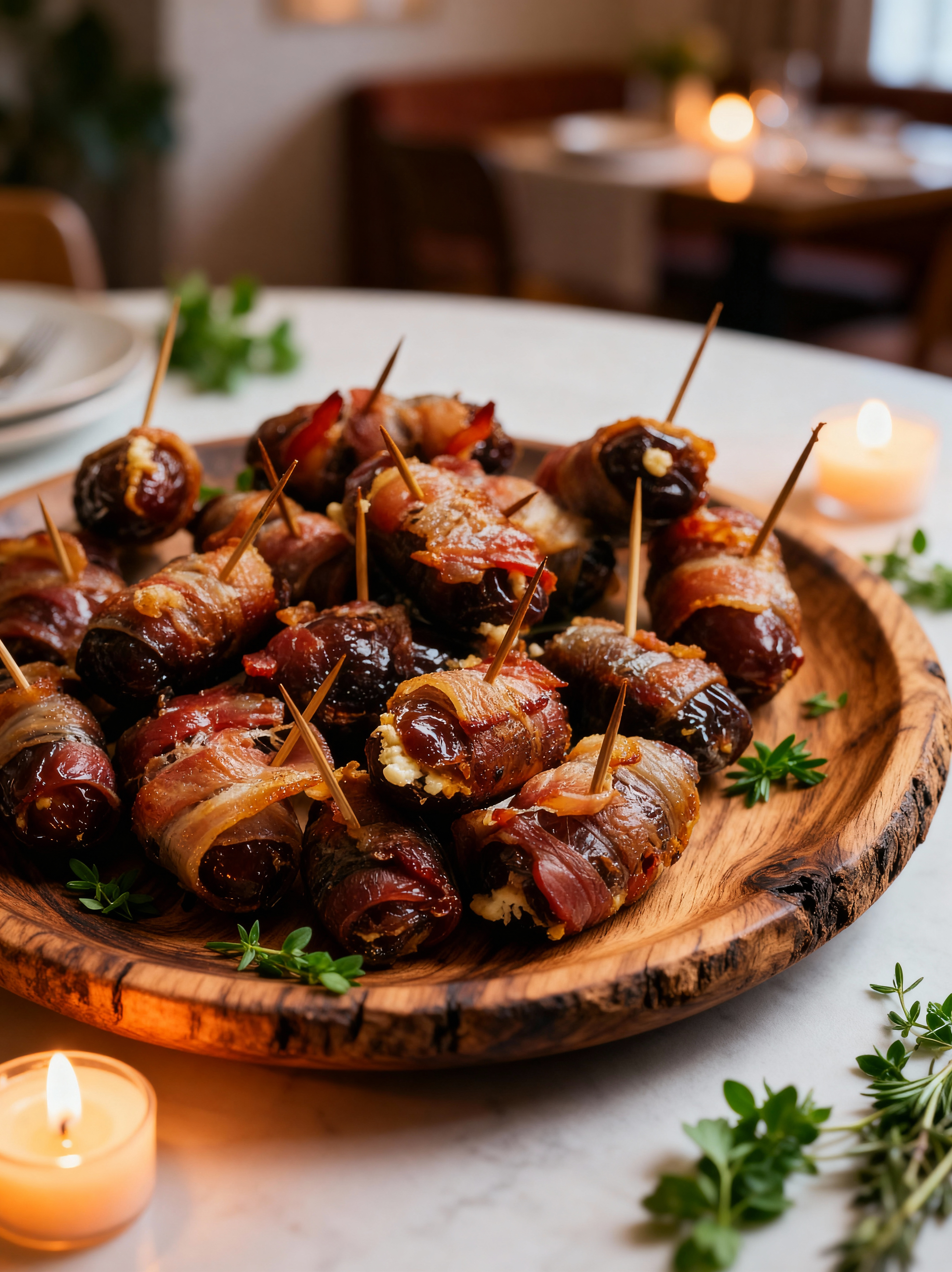 Bacon Wrapped Dates with Goat Cheese (3-Ingredient Appetizer!)