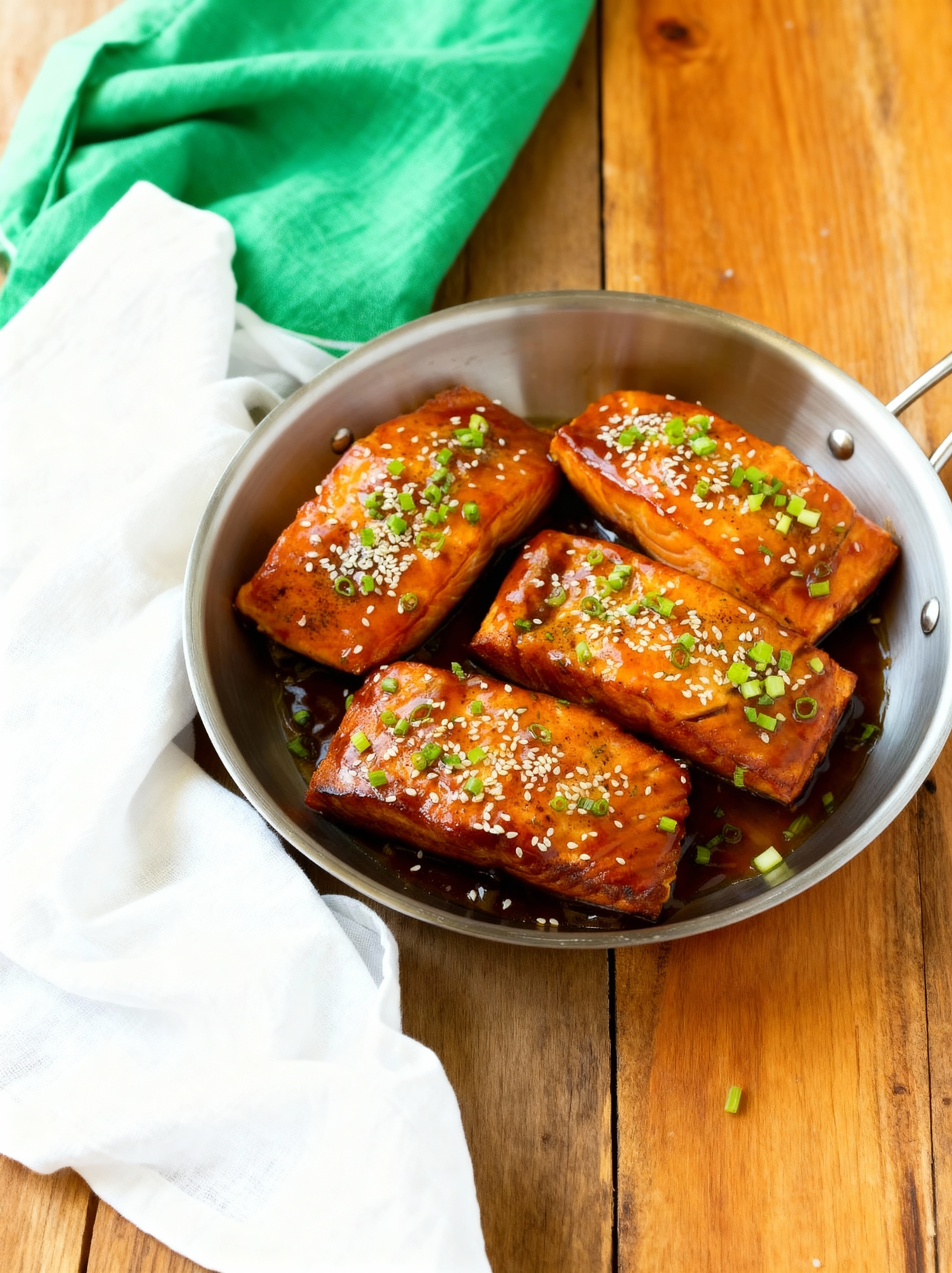Easy Teriyaki Salmon with Rice