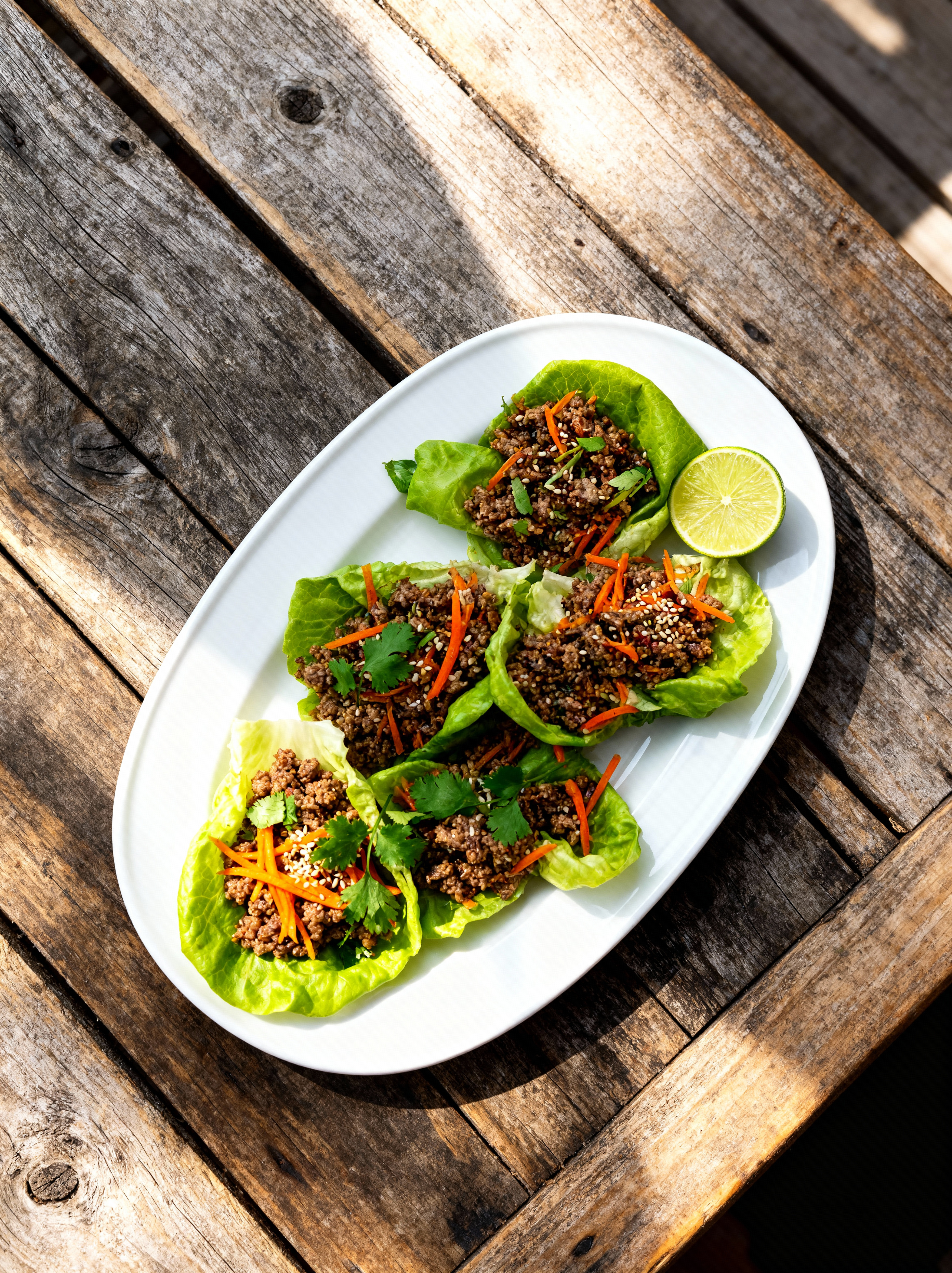 Quick Korean Beef Lettuce Wraps